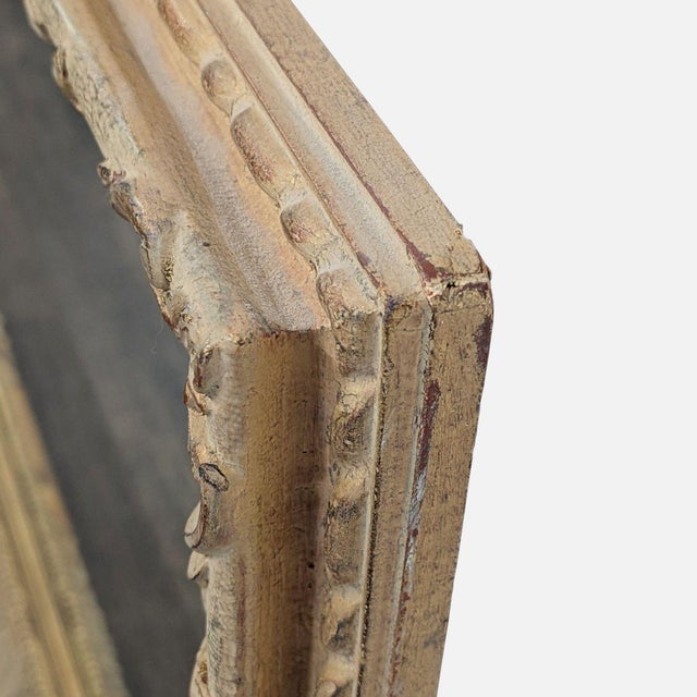 Traditional Carved Floral Wood Frame Mirror For Sale - Image 3 of 5