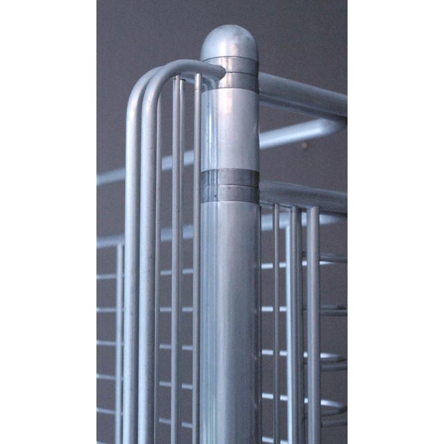 Metal Large French Art Deco Streamline Shelf For Sale - Image 7 of 10