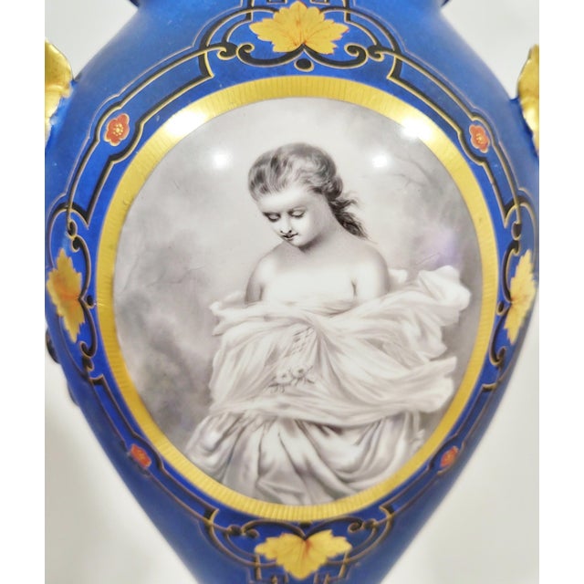 Pair French Early 19th C Paris Porcelain Vases as Lamps by Nast Dagoty For Sale In New York - Image 6 of 13