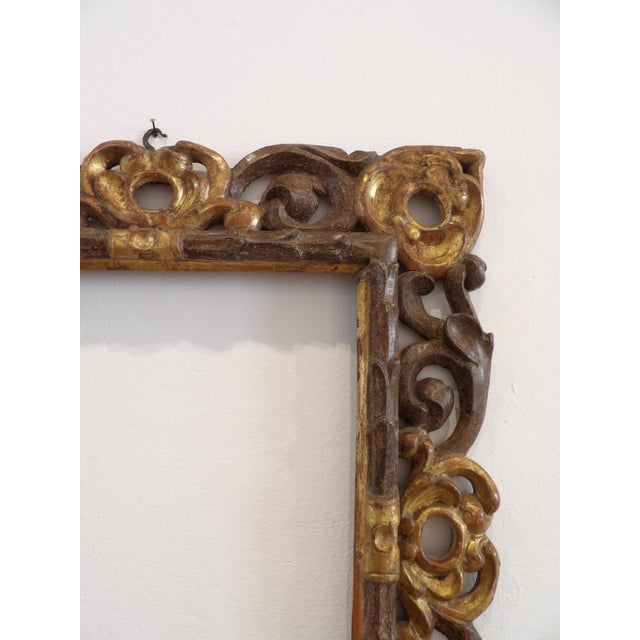 Gilded and Bronzed Wooden Frame, Central Italy, 1600s For Sale - Image 10 of 18