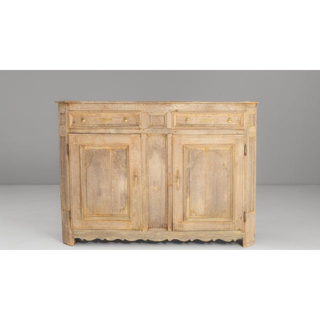 Mid 19th Century 1850s French Provincial Oak Buffet For Sale - Image 5 of 18