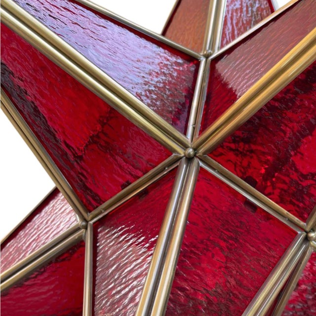 Contemporary Large Hanging Star Lantern by Charles Edwards For Sale - Image 3 of 5