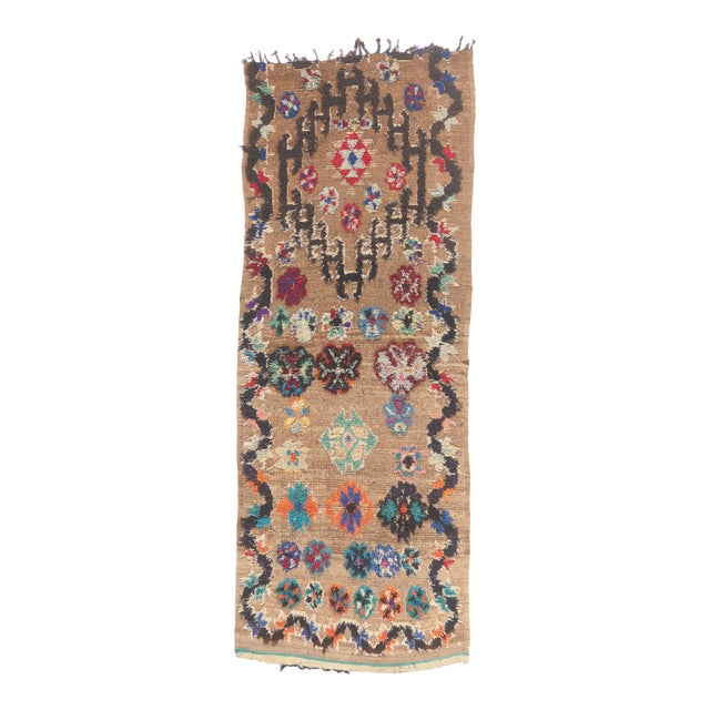 Vintage Boujad Moroccan Rug, 03'05 X 08'05 For Sale