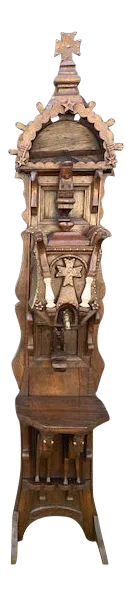 19th C. European Folk Art Sculpture /Dispenser