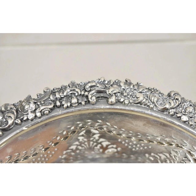 Antique English Sheffield Sterling Silver Mounted Champagne Wine Bottle Coaster For Sale - Image 12 of 13
