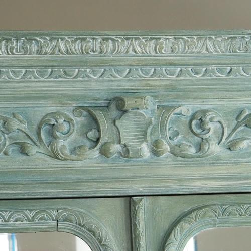 Antique Gründerzeit Mirrored Wardrobe For Sale - Image 4 of 18