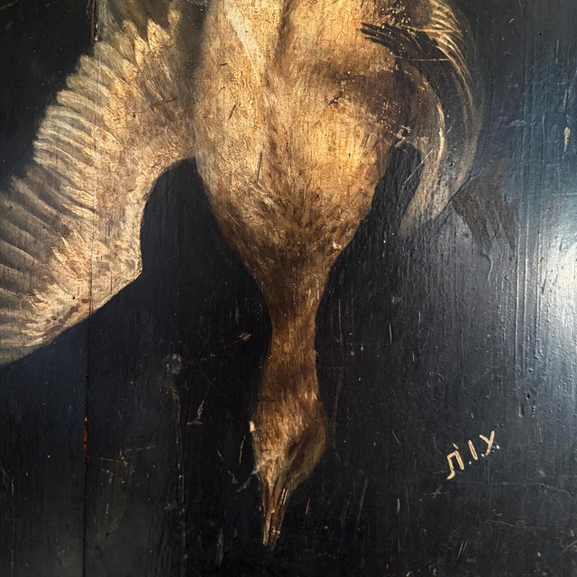 Brown 19th Century English Painted Upland Hunt Still Life Panel For Sale - Image 8 of 15