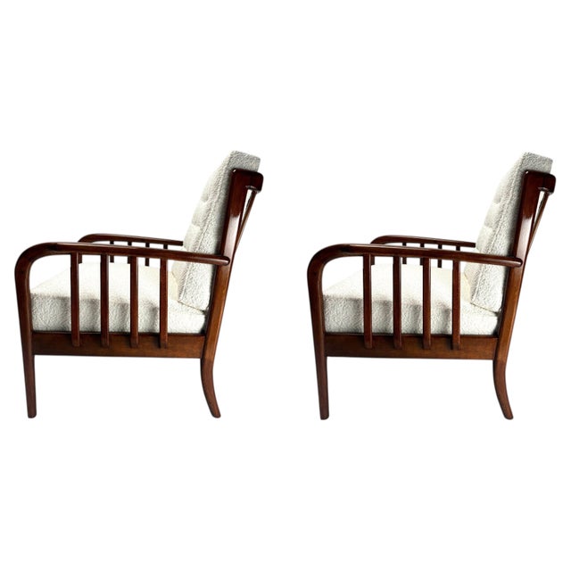 Mid-Century Modern Chairs in the style of Paolo Buffa, Italy, 1950s, Set of 2 For Sale - Image 12 of 12