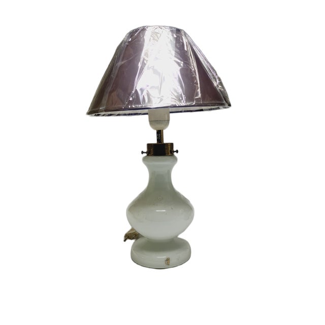 Classical Bedside Lamp from Holmegaard, Denmark, 1970s, in Very Good conditions. Designed 1950 to 1959 European Plug (up...