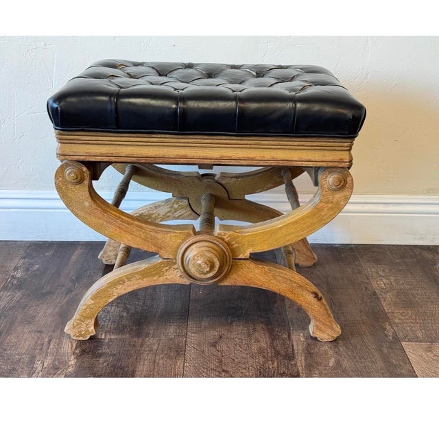 19th Century French Napoleon III Style Adjustable Curule Stool For Sale In San Diego - Image 6 of 6