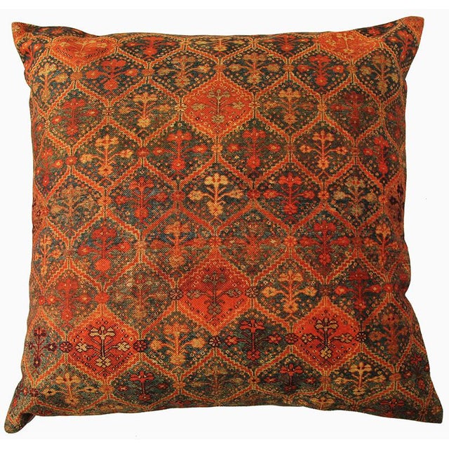 Persian Round Decorative Accent Pillows A Pair 17ʺw 17ʺh