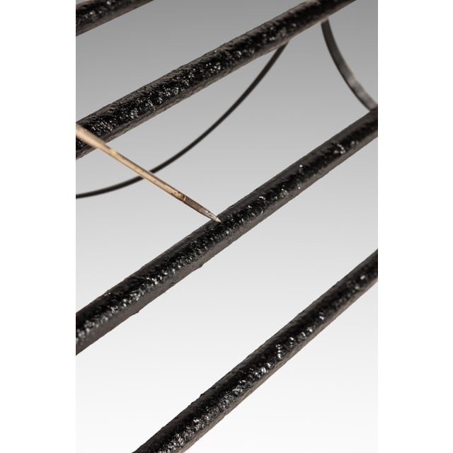 Oversized Modernist Wrought Iron Sculptural "Spine Chair" in the Manner of Andre Dubreuil, United States, C. 1980s For Sale - Image 13 of 18