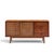 Jack Cartwright for Founders Mid Century Walnut and Cane Credenza This credenza measures: 60 wide x 18 deep x 30.75 inches...