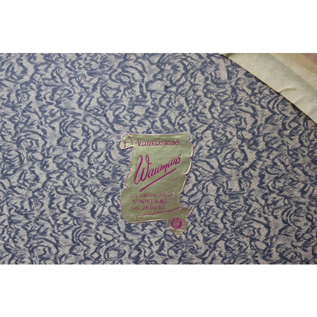 Gold Vintage Gold Gilt Bronze Oval Wall Mirror, Belgium, 1970s For Sale - Image 8 of 10