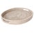 White Artifacts Rattan Oval Tray with Cutout Handles in White Wash - 18" For Sale - Image 8 of 8