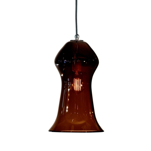 Not Yet Made - Made To Order Gama Pendant Light from the Versuvius Collection in Ink For Sale - Image 5 of 5