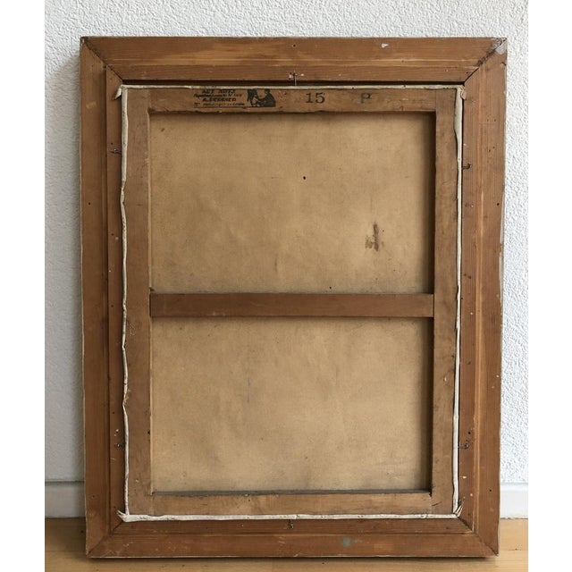 Pierre Jaques, Bouquet de fleurs dans un joli vase vert, Oil on Canvas, Framed For Sale - Image 8 of 9