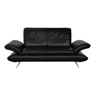 Rossini 2-Seater Sofa in Black Leather from Koinor For Sale