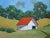 Sonoma Farm Barn Lynne French 11x14 California Landscape Oil Painting For Sale - Image 4 of 5