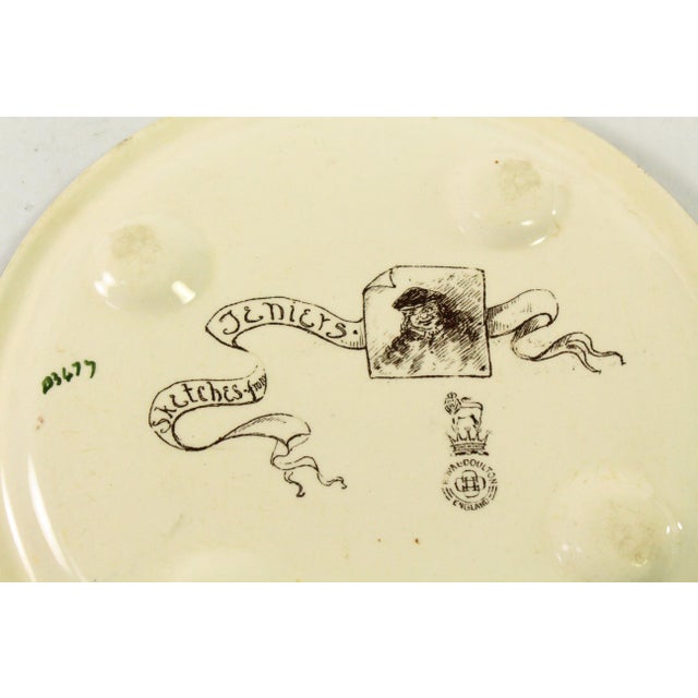 Ceramic 1900s Royal Doulton Underplate Trivet Sketches From Teniers Tavern Scene For Sale - Image 7 of 10