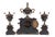 Antique Samuel Marti French Rouge Marble &Bronze 8 Day Mantle Clock Garniture For Sale - Image 9 of 14