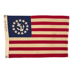 Small Vintage Cotton Sewn American Yacht Ensign Flag