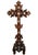 19th Century Olive Wood Crucifix Altar Cross For Sale - Image 4 of 15