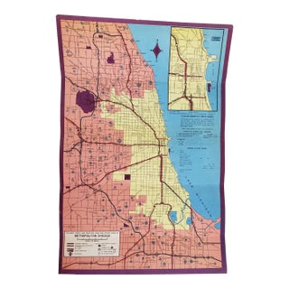 1965 Chicago, Illinois Map For Sale