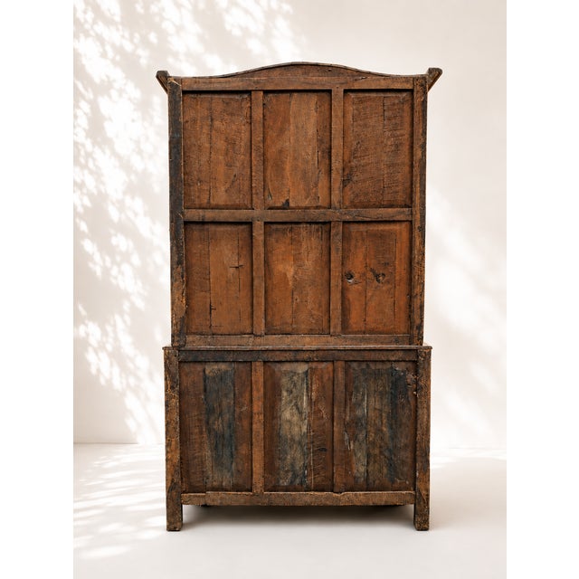 18th Century Two-Part Oak Cabinet, Northern France, 1770 For Sale - Image 6 of 8
