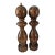 Mid-Century Catalina Wooden Salt Shaker & Pepper Mill Set 11" Tall Japan For Sale
