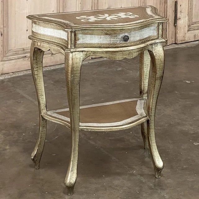 Mid-Century Florentine Painted End Table ~ Nightstand For Sale - Image 13 of 13