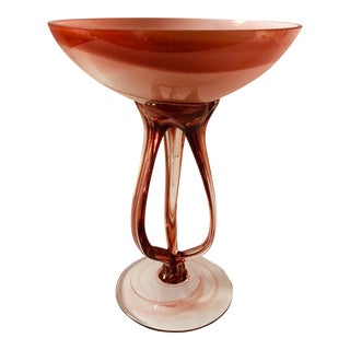 Vintage Krosno Glass Dish For Sale