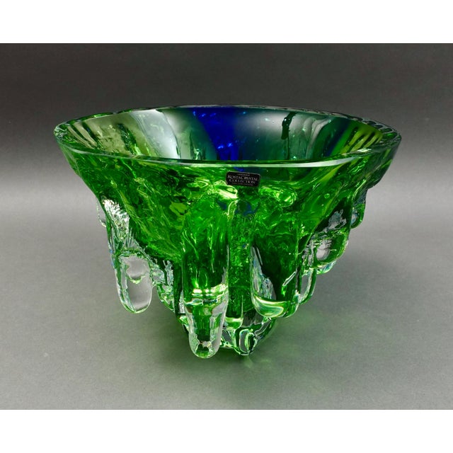 Vintage Kosta Boda Göran Wärff Signed Polar Art Glass Centerpiece Bowl For Sale - Image 9 of 9