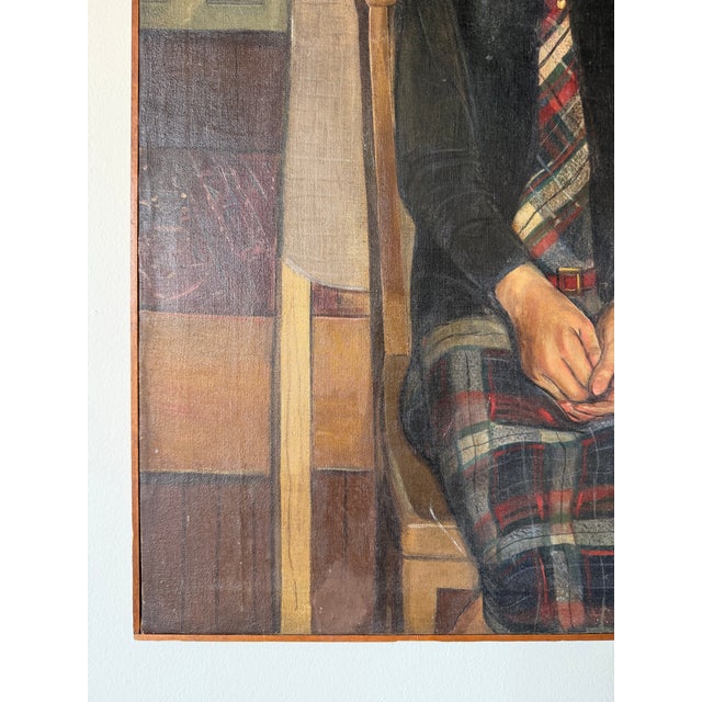 1970s Vintage Bena Frank Mayer (American, 1900–1994) Young Girl Portrait Oil on Canvas Painting, Framed For Sale - Image 5 of 12
