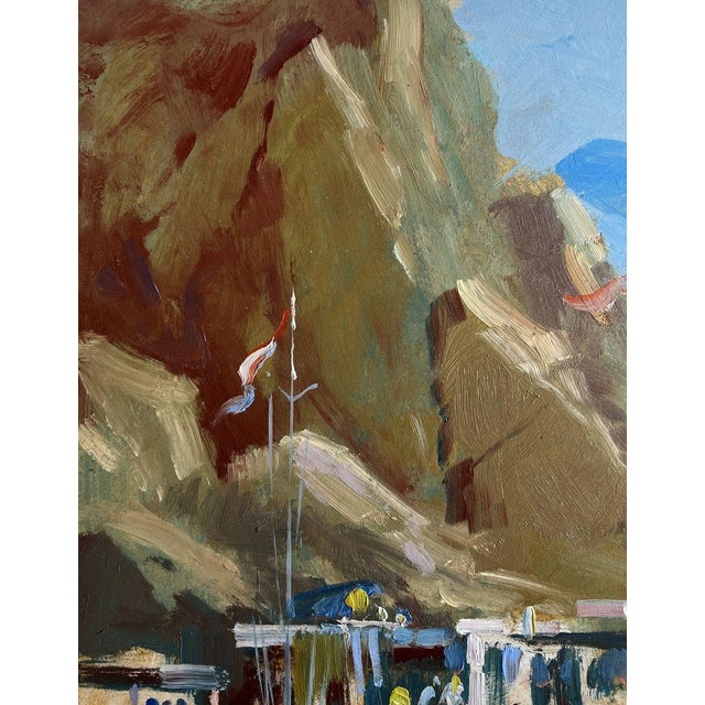 Oil Painting Ships on the Ferry Yuriy Suprunchuk For Sale - Image 4 of 10