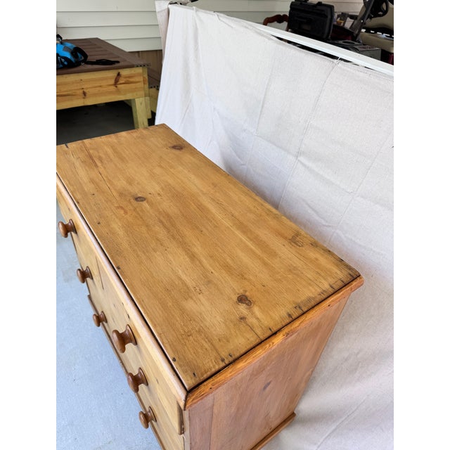 19th Century English Pine Chest of Drawers For Sale - Image 11 of 13