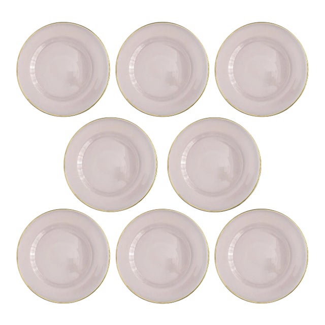 Siren Rosewater Charger Plate - Set of 8 For Sale
