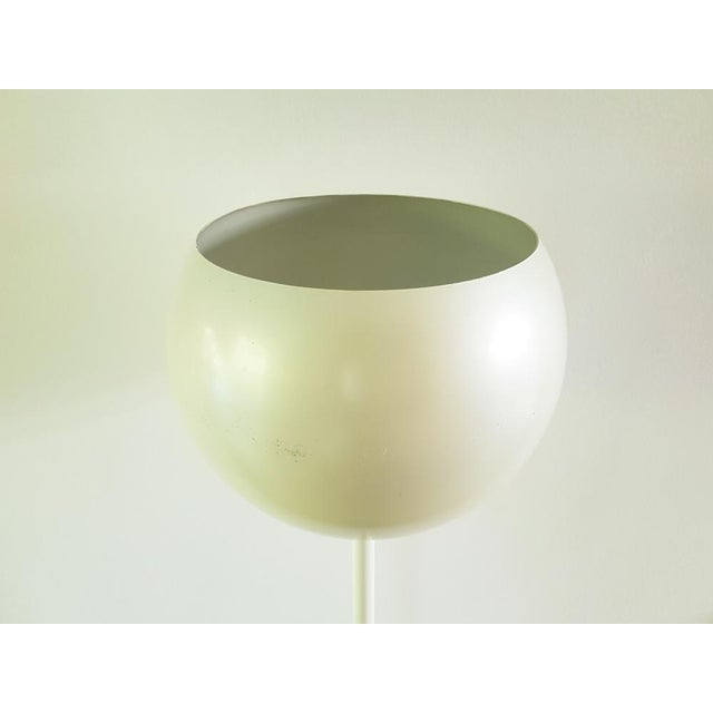 Pearl White and Black Metal Luminator Floor Lamp from Stilnovo, 1960s For Sale - Image 11 of 14
