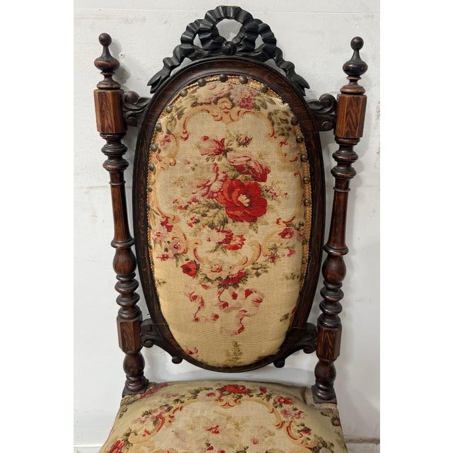 Napoleon III Lounge Chair in Wood For Sale - Image 10 of 14