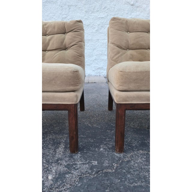 Pair of Mid 20th Century Slipper Chairs Attributed to Harvey Probber For Sale In Las Vegas - Image 6 of 6