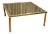 Mid-Century French Brass Smoked Mirror Coffee Table For Sale