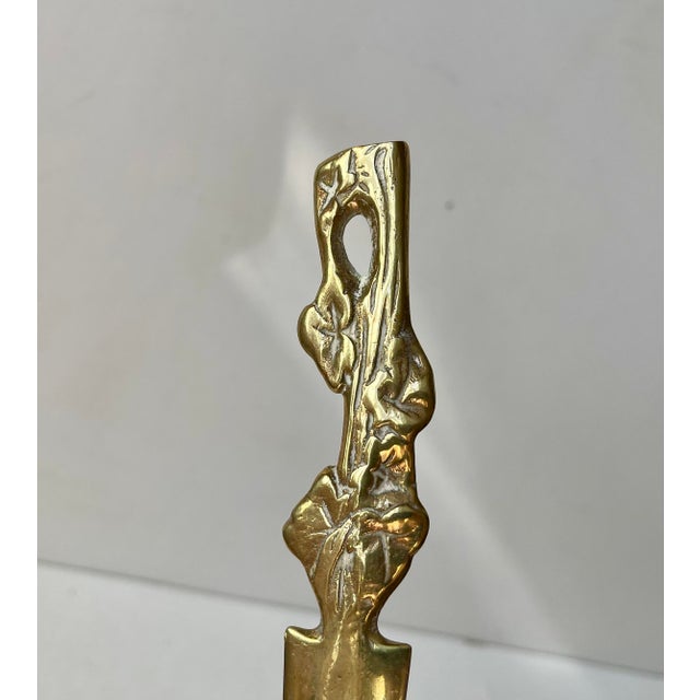 Art Nouveau Leaf Letter Opener in Brass, 1920s For Sale - Image 3 of 8