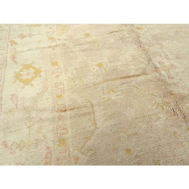 Galerie Shabab Collection Early 20th Century Handmade Turkish Oushak Room Size Carpet For Sale In New York - Image 6 of 10