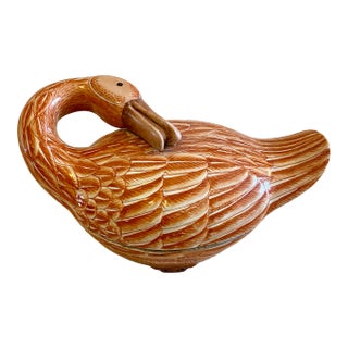 Chinese Import Duck Tureen/Decorative Box For Sale