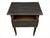 Dark lacquered fir wood side table Alpine fir wood side table dating to around 1850, featuring a front drawer and an...