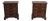 Pair of Stickley Mahogany Inlaid 4 Drawer Nightstands For Sale