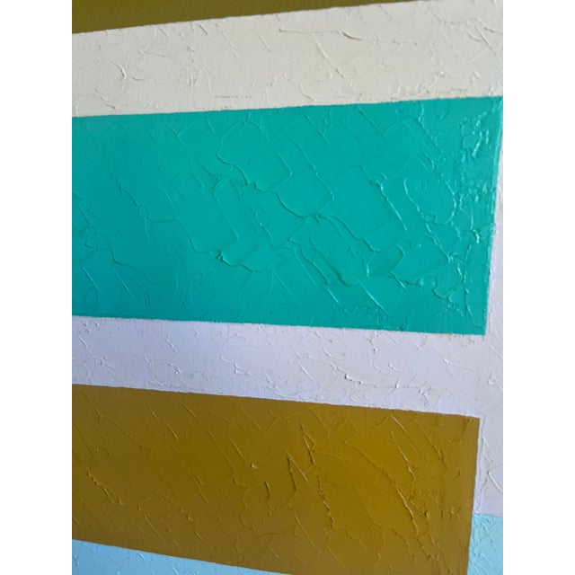 Blue 8 Stripes II, Original Painting by Richard Butz For Sale - Image 8 of 12