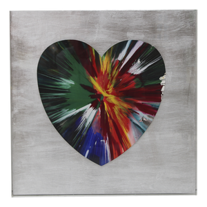 Damien Hirst, Heart Spin Painting, 2009, Acrylic Artwork