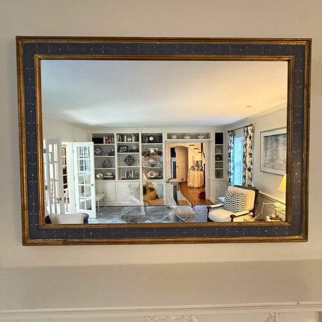 Early 20th Century Sgraffito Mantle Mirror For Sale - Image 5 of 9