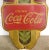 1940s 1940's Art Deco Vintage Coca Cola Embossed Tin Advertising Thermometer For Sale - Image 5 of 13
